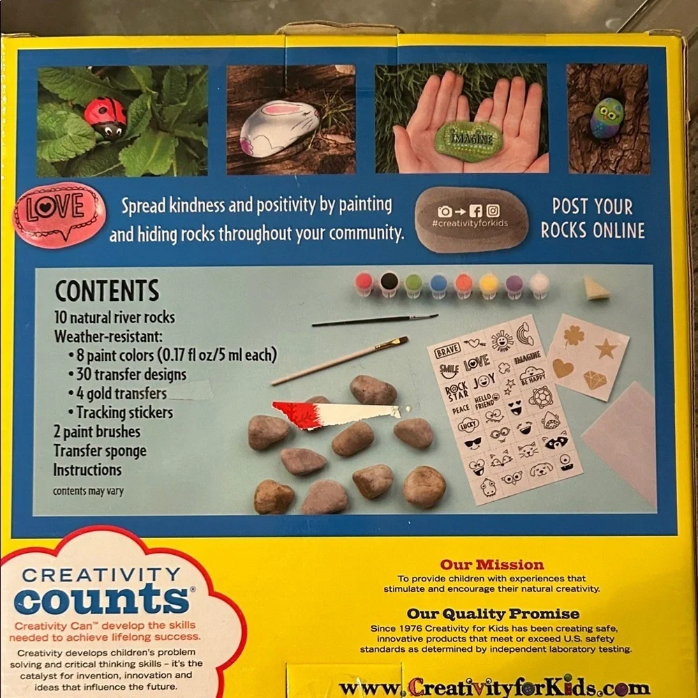Hide & Seek Rock Painting Kit - Multicolor
